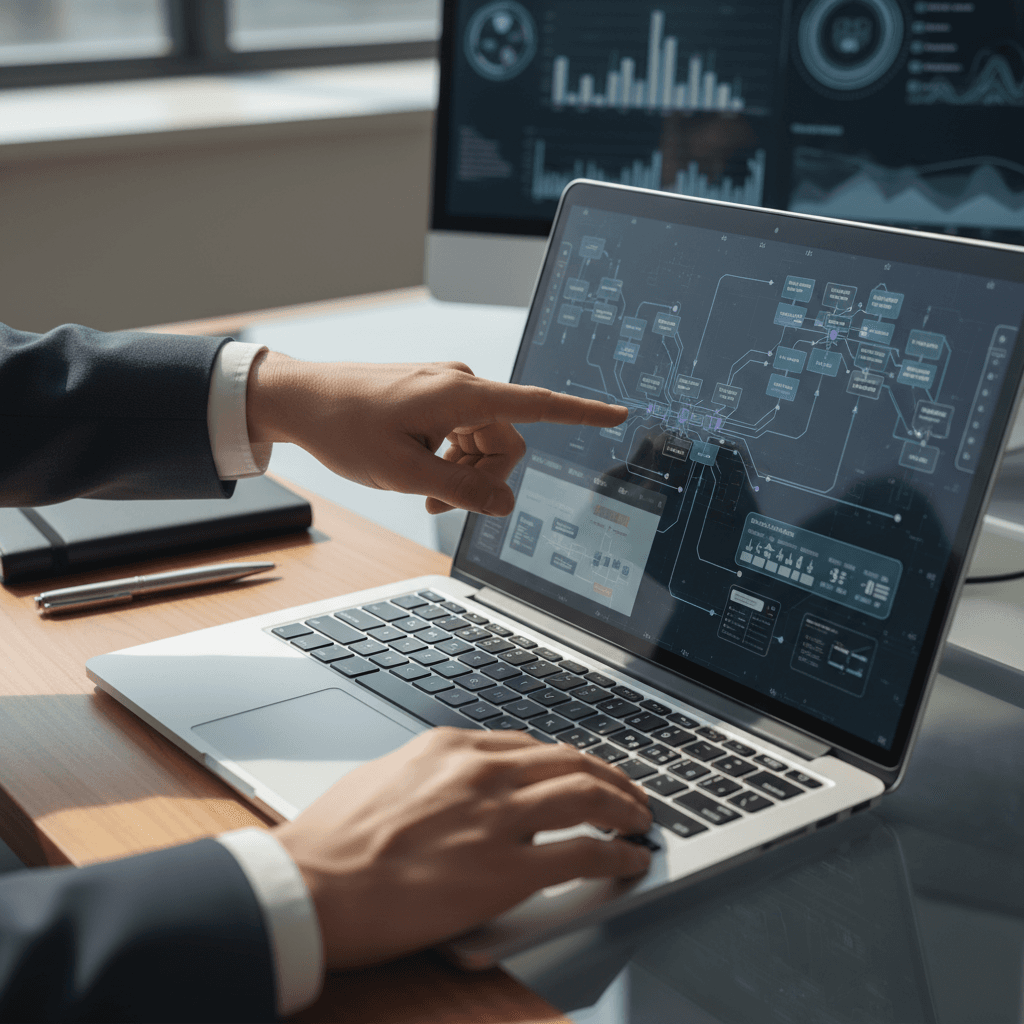 IT consulting professional at work